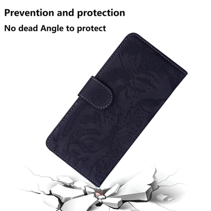 For OnePlus 11 Tiger Embossing Pattern Leather Phone Case(Black) - OnePlus Cases by buy2fix | Online Shopping UK | buy2fix