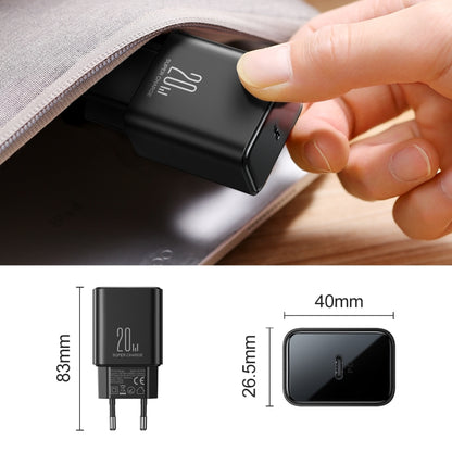 JOYROOM TCF06 Flash Series 20W USB-C/Type-C Single Port Charger Set, Specification:EU Plug(Black) - USB Charger by JOYROOM | Online Shopping UK | buy2fix