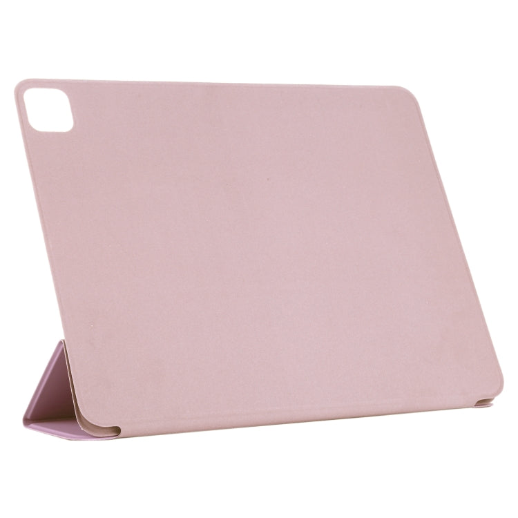 For iPad Air 13 2024 / Pro 12.9 2020 Active Buckle Magnetic PU Leather Tablet Case With Holder & Sleep / Wake-up Function(Pink) - iPad Pro 12.9 (2020) Cases by buy2fix | Online Shopping UK | buy2fix