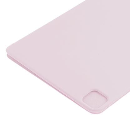 For iPad Air 13 2024 / Pro 12.9 2020 Non-buckle Double-sided Magnetic Flip Leather Tablet Case With Holder & Sleep / Wake-up Function(Pink) - iPad Pro 12.9 (2020) Cases by buy2fix | Online Shopping UK | buy2fix