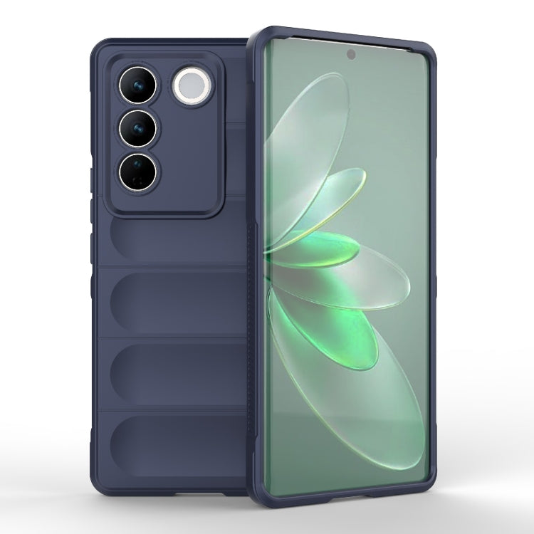 For vivo S16 Pro 5G Magic Shield TPU + Flannel Phone Case(Dark Blue) - vivo Cases by buy2fix | Online Shopping UK | buy2fix
