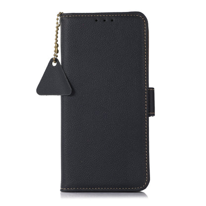 For Xiaomi Redmi K70 Pro Side-Magnetic TJ Genuine Leather RFID Phone Case(Blue) - K70 Pro Cases by buy2fix | Online Shopping UK | buy2fix