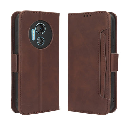 For Doogee X97 / X97 Pro Skin Feel Calf Texture Card Slots Leather Phone Case(Brown) - Doogee Cases by buy2fix | Online Shopping UK | buy2fix