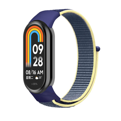 For Xiaomi Mi Band 8 Loop Nylon Watch Band(Ice Ocean Blue) - Watch Bands by buy2fix | Online Shopping UK | buy2fix