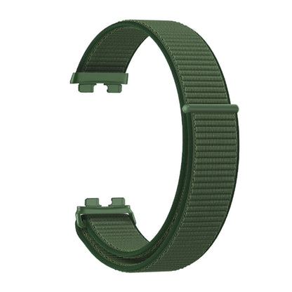 For Huawei Band 8 16mm Woven Nylon Loop Watch Band(Army Green) - Watch Bands by buy2fix | Online Shopping UK | buy2fix