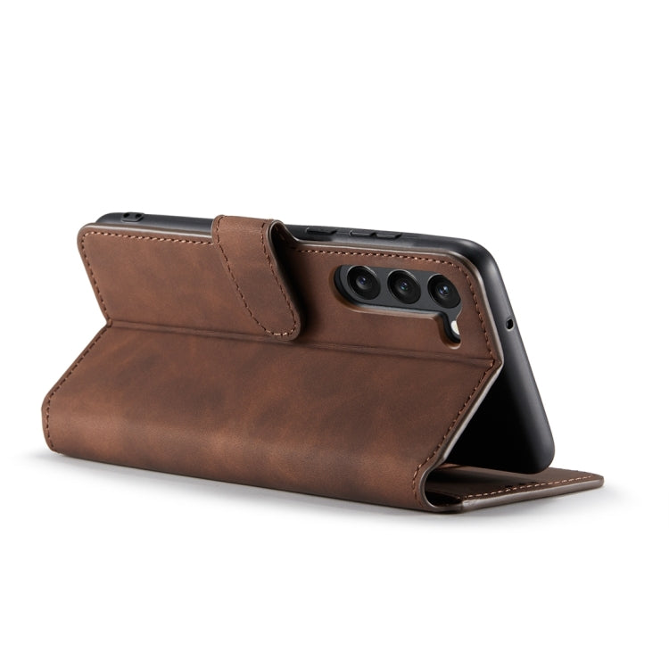 For Samsung Galaxy S23 5G DG.MING Retro Oil Edge Flip Leather Phone Case(Coffee) - Galaxy S23 5G Cases by DG.MING | Online Shopping UK | buy2fix