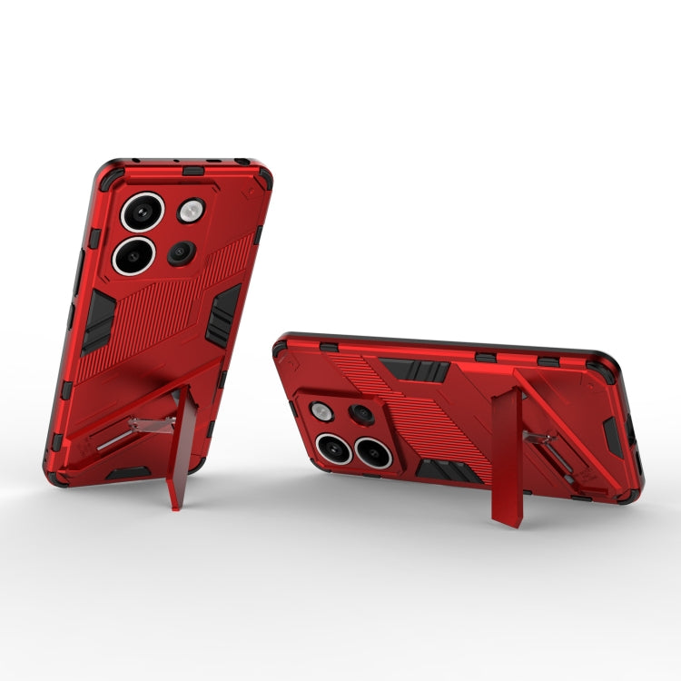 For Xiaomi Redmi Note 13 Pro+ Punk Armor 2 in 1 PC + TPU Phone Case(Red) - Note 13 Pro+ Cases by buy2fix | Online Shopping UK | buy2fix