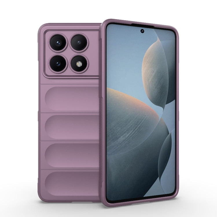 For Xiaomi Redmi K70E 5G Magic Shield TPU + Flannel Phone Case(Purple) - K70E Cases by buy2fix | Online Shopping UK | buy2fix