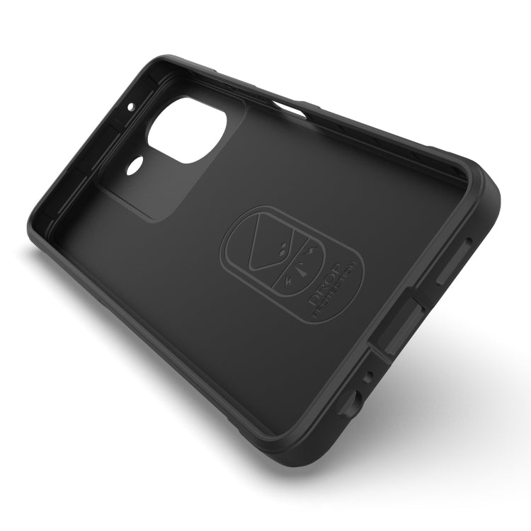 For vivo Y36 4G Magic Shield TPU + Flannel Phone Case(Dark Grey) - vivo Cases by buy2fix | Online Shopping UK | buy2fix