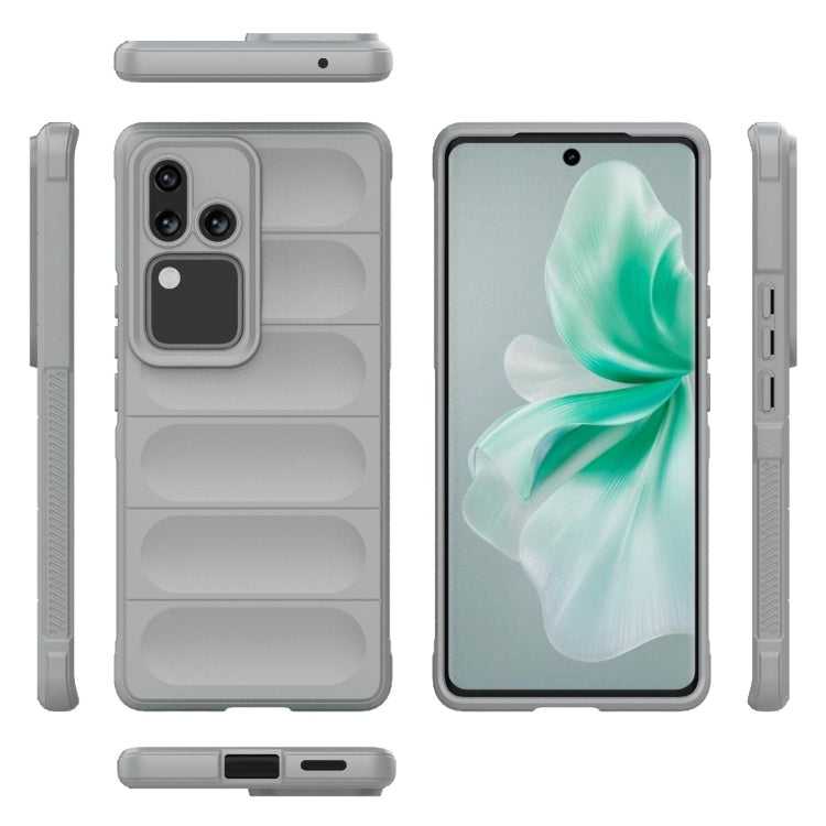 For vivo S18 5G Magic Shield TPU + Flannel Phone Case(Grey) - S18 Cases by buy2fix | Online Shopping UK | buy2fix