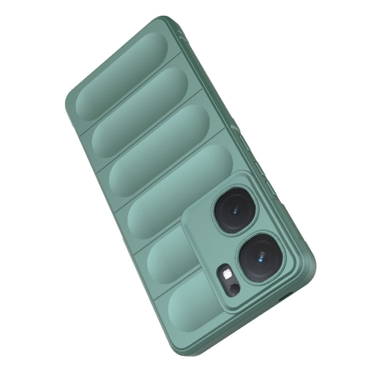 For vivo iQOO Neo9 Magic Shield TPU + Flannel Phone Case(Dark Grey) - iQOO Neo9 Cases by buy2fix | Online Shopping UK | buy2fix