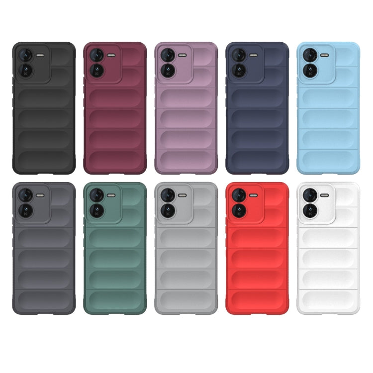 For vivo iQOO Z9 5G Magic Shield TPU + Flannel Phone Case(Black) - vivo Cases by buy2fix | Online Shopping UK | buy2fix
