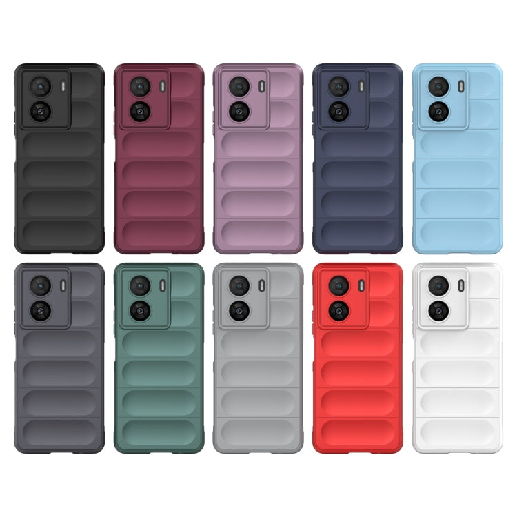 For vivo iQOO Z7x Magic Shield TPU + Flannel Phone Case(Light Blue) - vivo Cases by buy2fix | Online Shopping UK | buy2fix