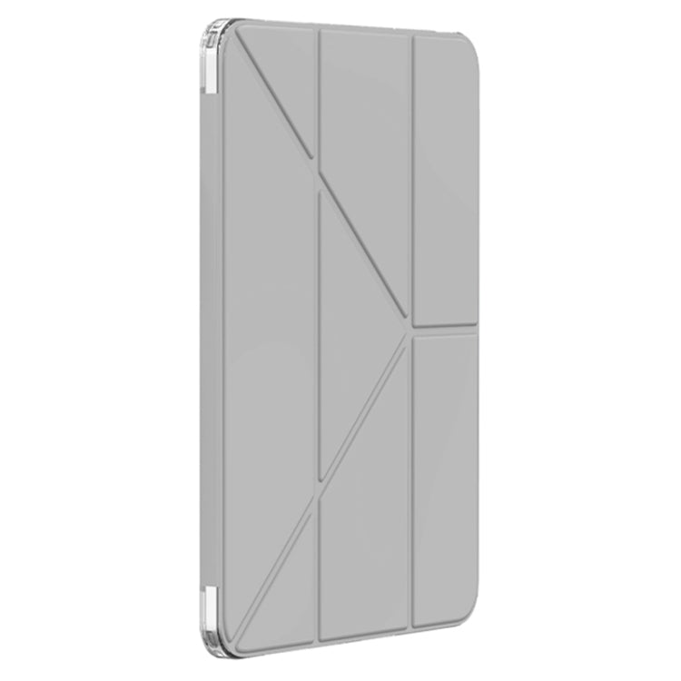 For iPad Air 11 2024 Mutural Deformation Stand Smart Leather Tablet Case(Grey) - iPad Air 11 2024 Cases by Mutural | Online Shopping UK | buy2fix