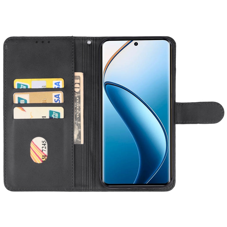 For Realme 12 Pro/12 Pro+ Leather Phone Case(Black) - Realme Cases by buy2fix | Online Shopping UK | buy2fix