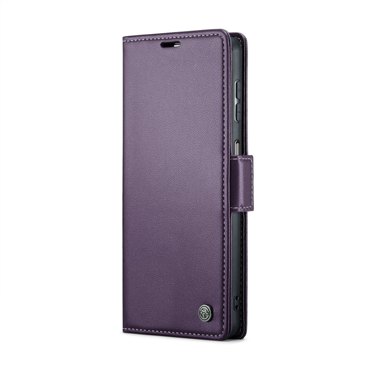 For Samsung Galaxy A25 5G CaseMe 023 Butterfly Buckle Litchi Texture RFID Anti-theft Leather Phone Case(Pearly Purple) - Galaxy Phone Cases by CaseMe | Online Shopping UK | buy2fix