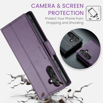 For Samsung Galaxy A25 5G CaseMe 023 Butterfly Buckle Litchi Texture RFID Anti-theft Leather Phone Case(Pearly Purple) - Galaxy Phone Cases by CaseMe | Online Shopping UK | buy2fix