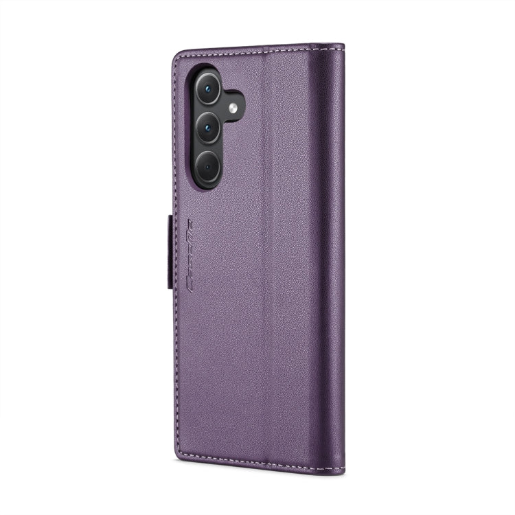 For Samsung Galaxy A35 5G CaseMe 023 Butterfly Buckle Litchi Texture RFID Anti-theft Leather Phone Case(Pearly Purple) - Galaxy Phone Cases by CaseMe | Online Shopping UK | buy2fix