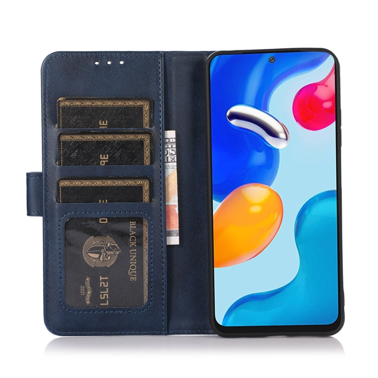 For Xiaomi Redmi K70E / POCO X6 Pro Cow Texture Leather Phone Case(Blue) - K70E Cases by buy2fix | Online Shopping UK | buy2fix