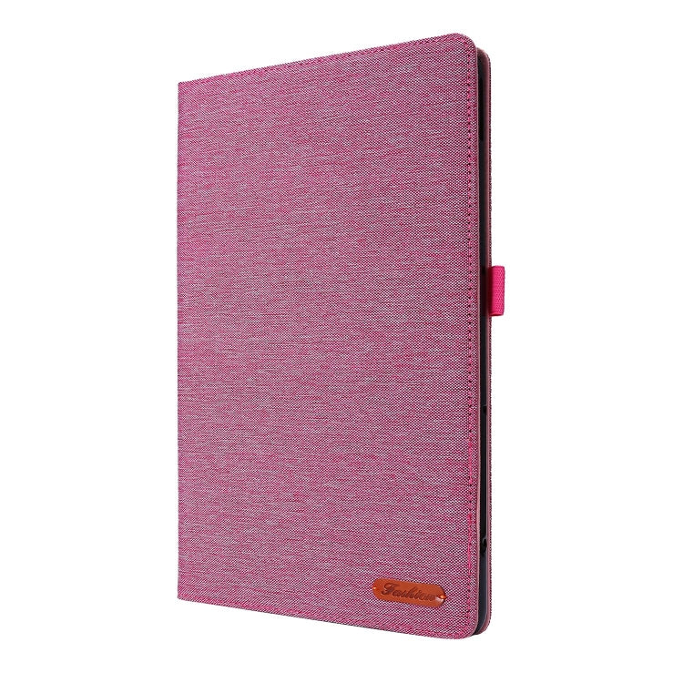 For Huawei MatePad SE 11 2024 Fabric Leather Tablet Case(Rose Red) - Huawei by buy2fix | Online Shopping UK | buy2fix