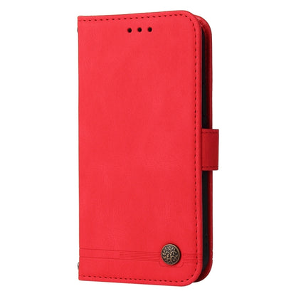 For Xiaomi 14 Skin Feel Life Tree Metal Button Leather Phone Case(Red) - 14 Cases by buy2fix | Online Shopping UK | buy2fix