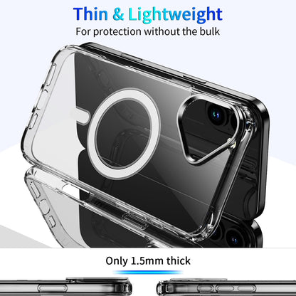 For iPhone 16 Plus Four Corner Airbags MagSafe Magnetic Phone Case(Transparent) - iPhone 16 Plus Cases by buy2fix | Online Shopping UK | buy2fix