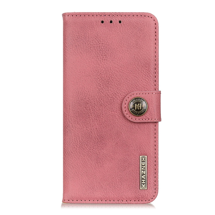 For Xiaomi Redmi K70 5G / K70 Pro 5G KHAZNEH Cowhide Texture Flip Leather Phone Case(Pink) - K70 Cases by buy2fix | Online Shopping UK | buy2fix