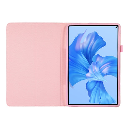 For Huawei MatePad Pro 11 2024 Litchi Texture Leather Tablet Case with Holder(Pink) - Huawei by buy2fix | Online Shopping UK | buy2fix