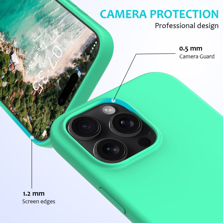 For iPhone 16 Pro Max Solid Color Silicone Phone Case(Green) - More iPhone Cases by buy2fix | Online Shopping UK | buy2fix