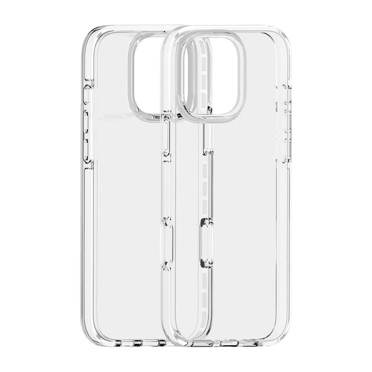 For iPhone 16 Pro Two-color Shockproof High Transparency TPU Phone Case(White) - iPhone 16 Pro Cases by buy2fix | Online Shopping UK | buy2fix