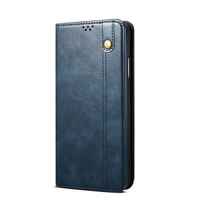 For vivo iQOO Neo9 Pro / Neo9 Oil Wax Crazy Horse Texture Leather Phone Case(Blue) - iQOO Neo9 Cases by buy2fix | Online Shopping UK | buy2fix