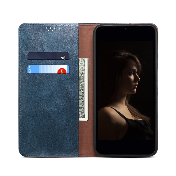For vivo iQOO Neo9 Pro / Neo9 Oil Wax Crazy Horse Texture Leather Phone Case(Blue) - iQOO Neo9 Cases by buy2fix | Online Shopping UK | buy2fix