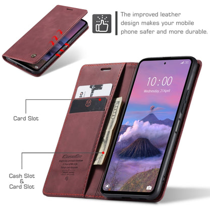 For Xiaomi Redmi 12 4G / 12 5G／Note 12R CaseMe 013 Multifunctional Horizontal Flip Leather Phone Case(Wine Red) - Xiaomi Cases by CaseMe | Online Shopping UK | buy2fix