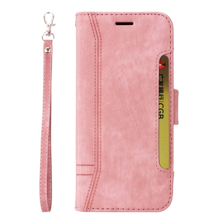 For iPhone 16 Plus BETOPNICE Dual-side Buckle Leather Phone Case(Pink) - iPhone 16 Plus Cases by BETOPNICE | Online Shopping UK | buy2fix