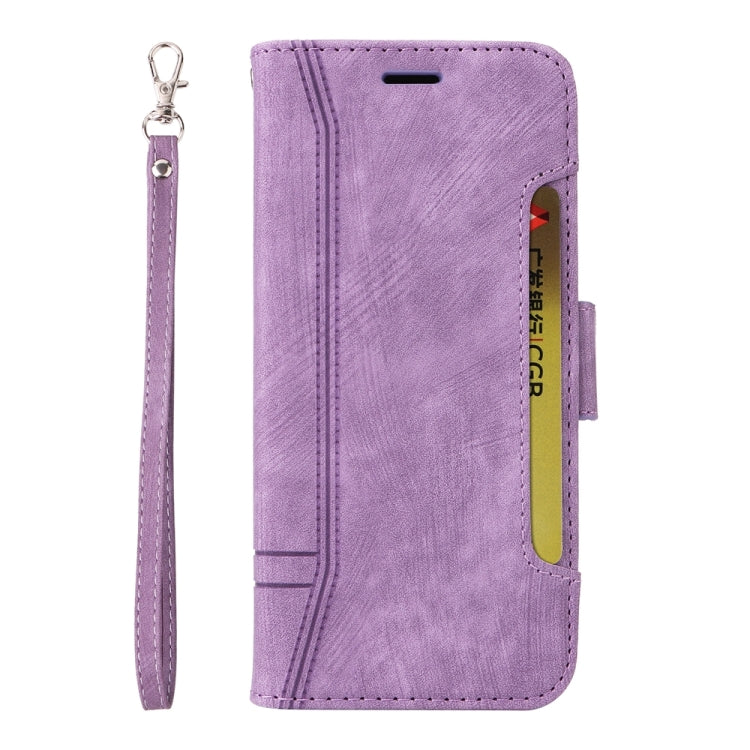 For iPhone 16 BETOPNICE Dual-side Buckle Leather Phone Case(Purple) - iPhone 16 Cases by BETOPNICE | Online Shopping UK | buy2fix