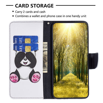 For iPhone 16 Pro Max Colored Drawing Pattern Flip Leather Phone Case(Panda) - iPhone 16 Pro Max Cases by buy2fix | Online Shopping UK | buy2fix