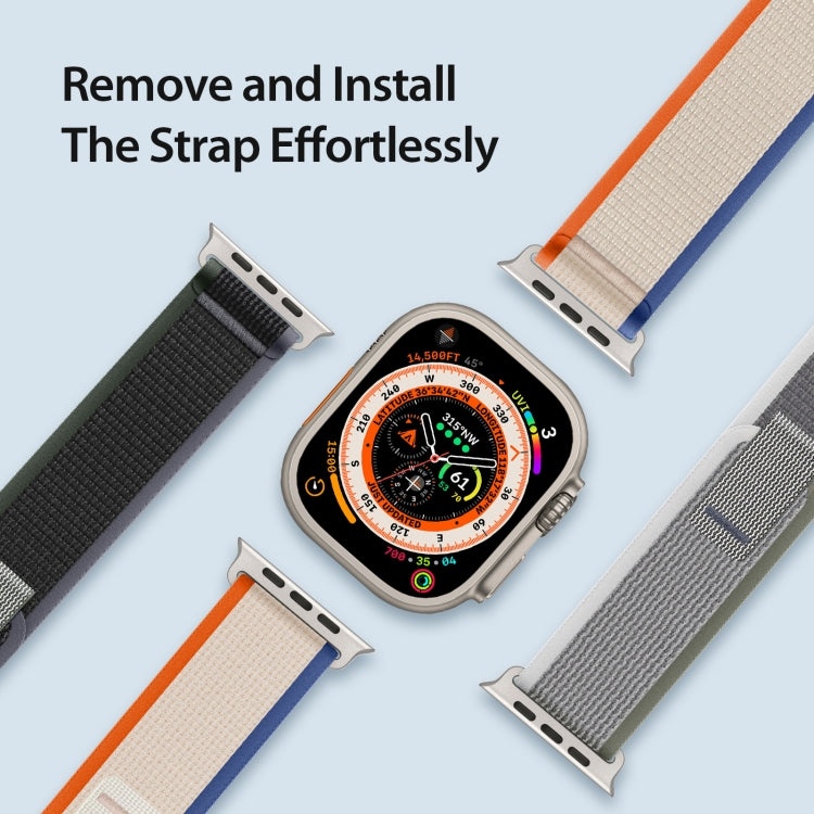 For Apple Watch Ultra 2 49mm DUX DUCIS YJ Series Nylon Watch Band(Orange Beige) - Watch Bands by DUX DUCIS | Online Shopping UK | buy2fix