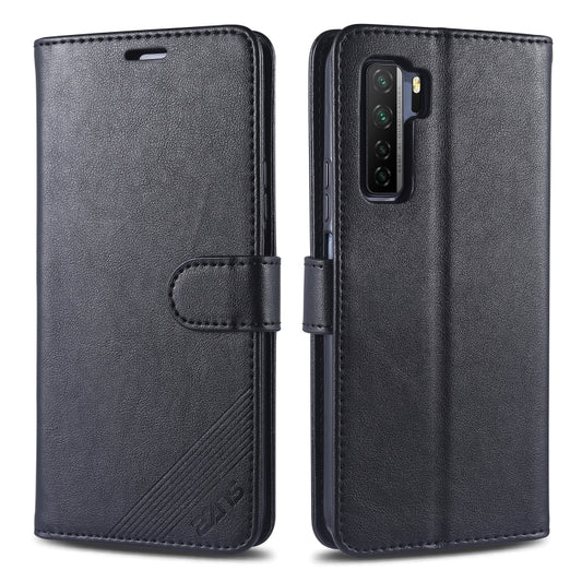 For Huawei Nova 7 SE AZNS Sheepskin Texture Horizontal Flip Leather Case with Holder & Card Slots & Wallet(Black) - Huawei Cases by AZNS | Online Shopping UK | buy2fix