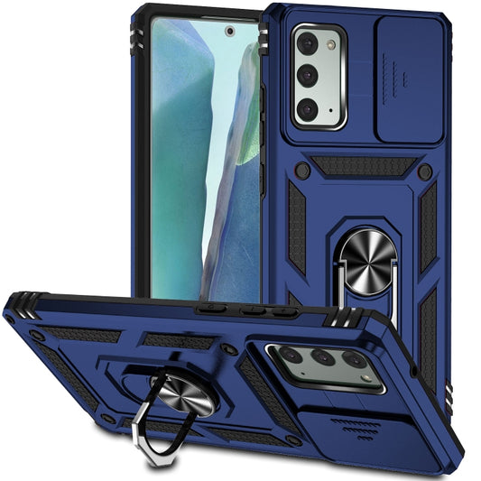 For Samsung Galaxy Note20 Sliding Camshield Holder Phone Case(Blue) - Galaxy Note20 Cases by buy2fix | Online Shopping UK | buy2fix