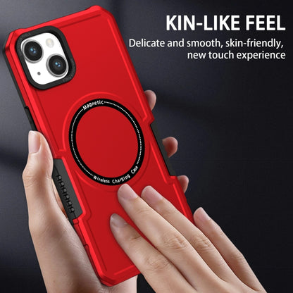 For iPhone 15 Plus MagSafe Shockproof Armor Phone Case(Red) - iPhone 15 Plus Cases by buy2fix | Online Shopping UK | buy2fix