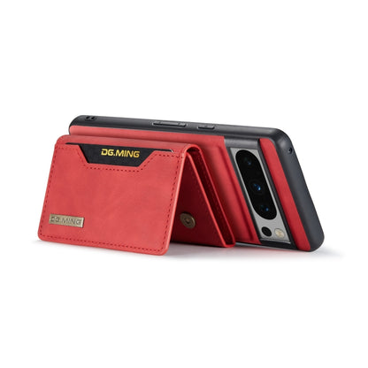 For Google Pixel 8 Pro DG.MING M2 Series 3-Fold Multi Card Bag + Magnetic Phone Case(Red) - Google Cases by DG.MING | Online Shopping UK | buy2fix