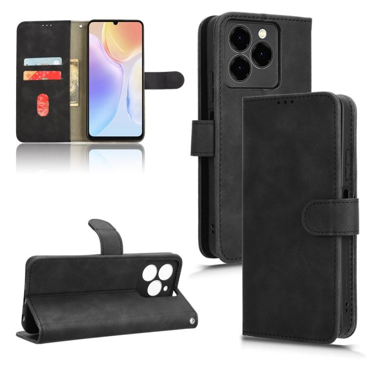 For Ulefone Note 20 Pro Skin Feel Magnetic Flip Leather Phone Case(Black) - Ulefone Cases by buy2fix | Online Shopping UK | buy2fix