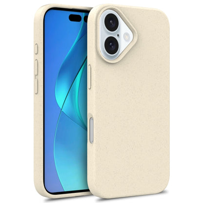 For iPhone 16 Plus Starry Series Shockproof Straw Material + TPU Protective Case(Starlight) - iPhone 16 Plus Cases by buy2fix | Online Shopping UK | buy2fix