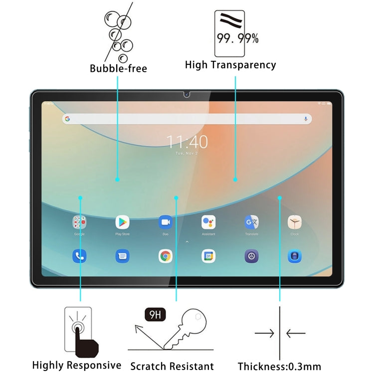 For Blackview Tab 11 9H 0.3mm Explosion-proof Tempered Glass Film - Others by buy2fix | Online Shopping UK | buy2fix