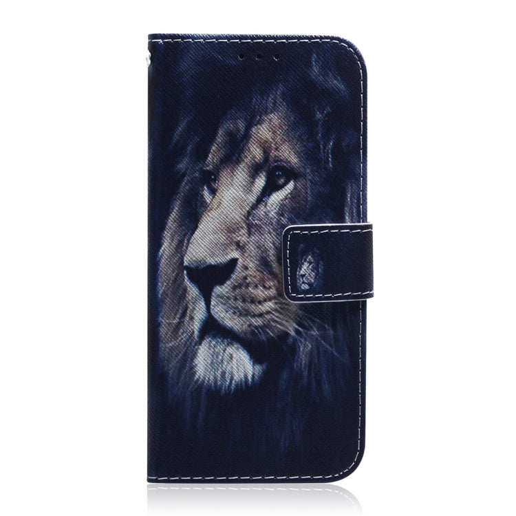 For Samsung Galaxy S24+ 5G Coloured Drawing Flip Leather Phone Case(Lion) - Galaxy S24+ 5G Cases by buy2fix | Online Shopping UK | buy2fix
