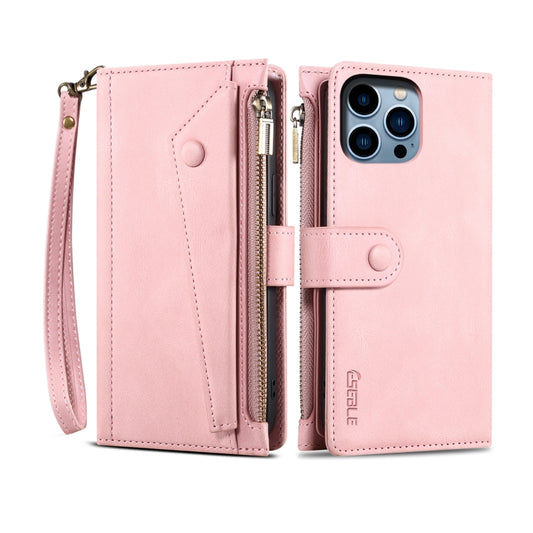 For iPhone 16 Pro Max ESEBLE Retro Frosted RFID Flip Leather Phone Case(Rose Gold) - iPhone 16 Pro Max Cases by ESEBLE | Online Shopping UK | buy2fix