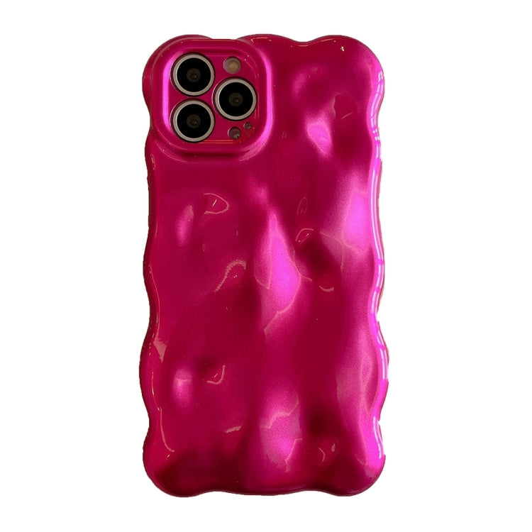 For iPhone 16 Pro Wave Bubbles TPU Phone Case(Red) - iPhone 16 Pro Cases by buy2fix | Online Shopping UK | buy2fix