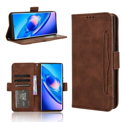 For Blackview A200 Pro Skin Feel Calf Texture Card Slots Leather Phone Case(Brown) - More Brand by buy2fix | Online Shopping UK | buy2fix