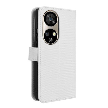 For Ulefone Note 17 Pro Diamond Texture Leather Phone Case(White) - Ulefone Cases by buy2fix | Online Shopping UK | buy2fix