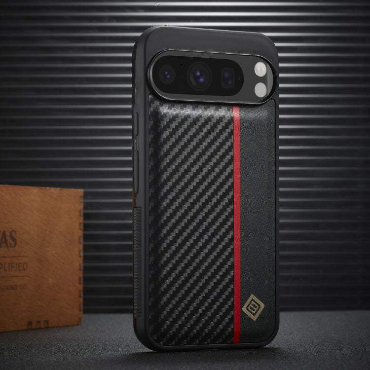 For Google Pixel 9 Pro XL LC.IMEEKE 3 in 1 Carbon Fiber Texture Shockproof Phone Case(Black) - Google Cases by LC.IMEEKE | Online Shopping UK | buy2fix